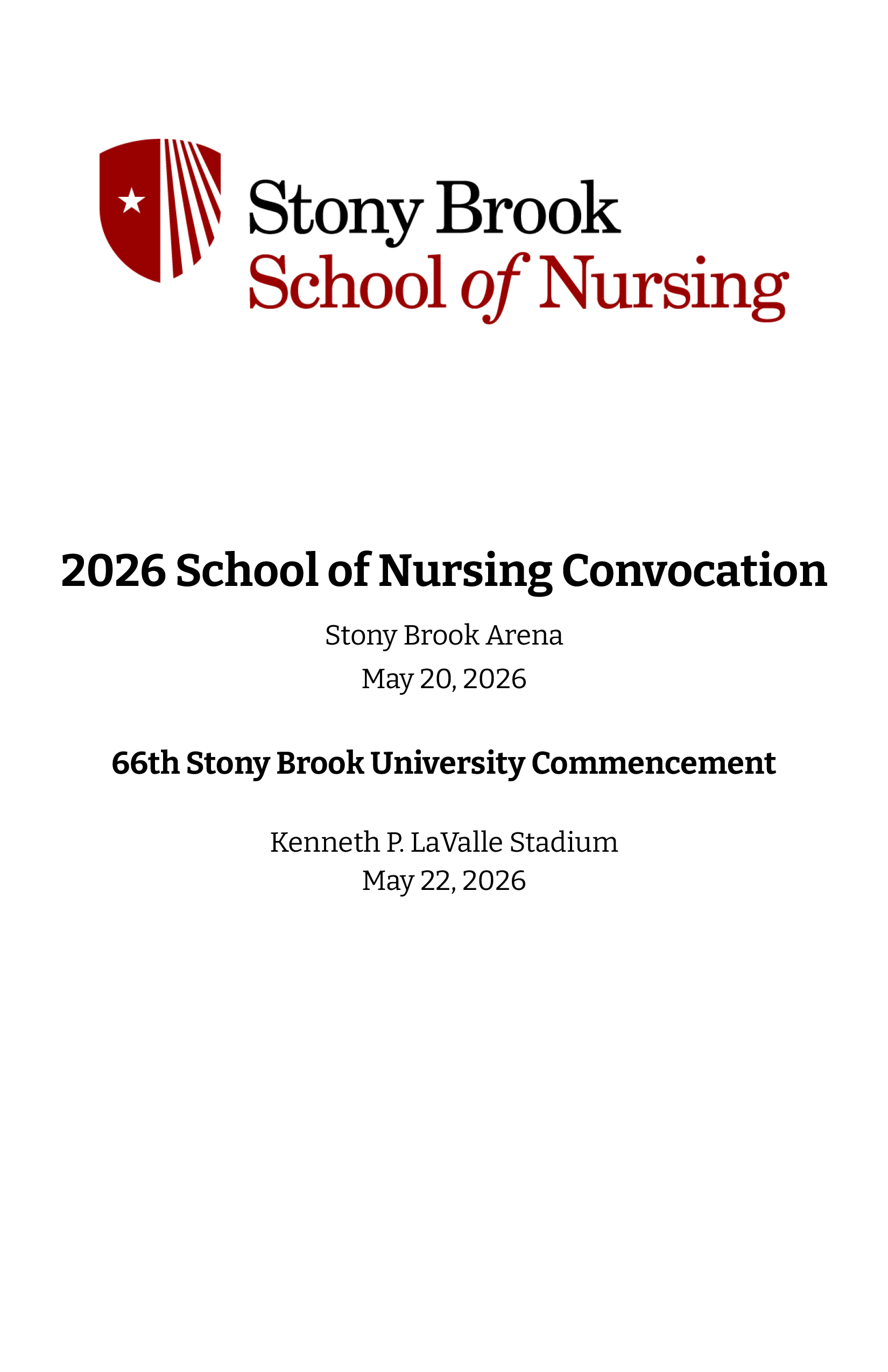 Convocation Program Cover